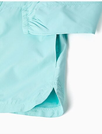 Cortavientos con capucha y forro