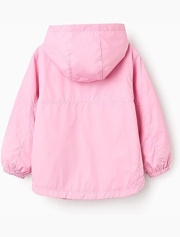 Cortavientos con capucha y forro