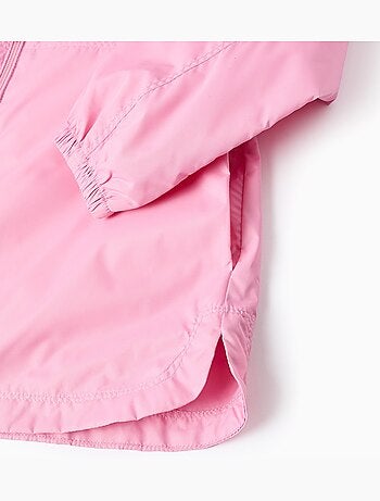 Cortavientos con capucha y forro