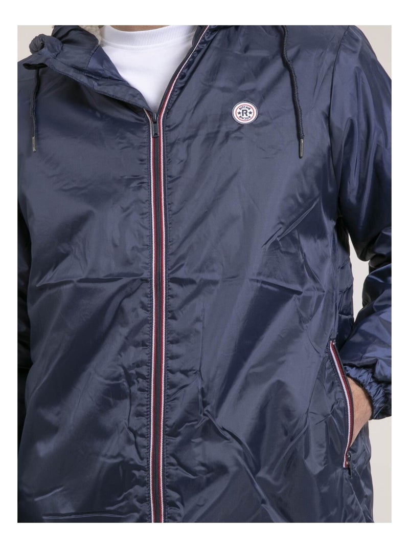Cortavientos con forro sherpa ZALTINA Azul marino - Kiabi