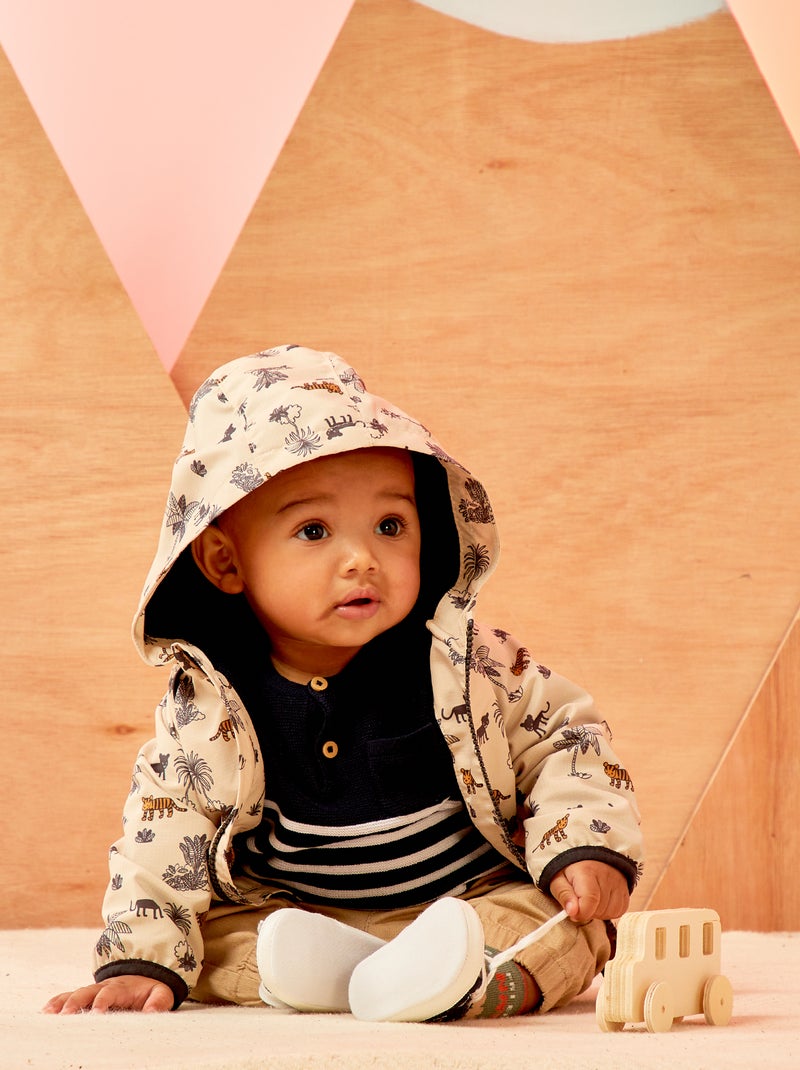Cortavientos impermeable BEIGE - Kiabi