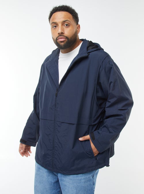 Cortavientos impermeable con capucha mangas extraíbles - Kiabi