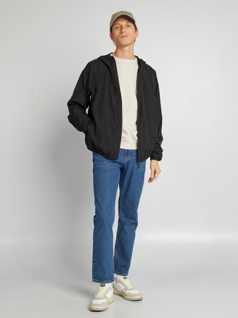 Cortavientos impermeable negro - Kiabi