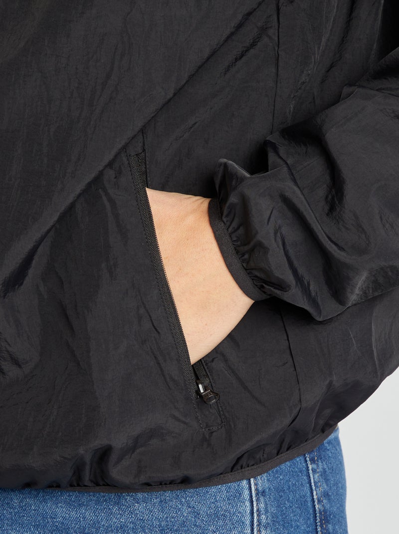 Cortavientos impermeable negro - Kiabi