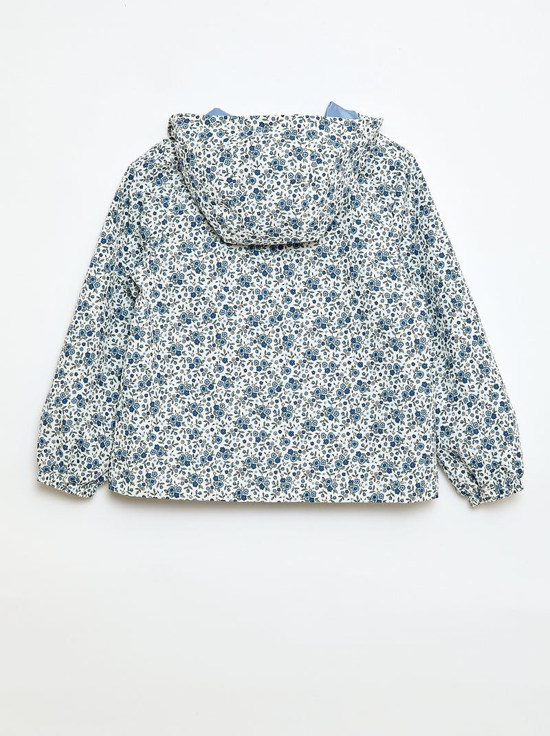 Cortavientos ligero con capucha - colección fácil de poner Blanco - Kiabi