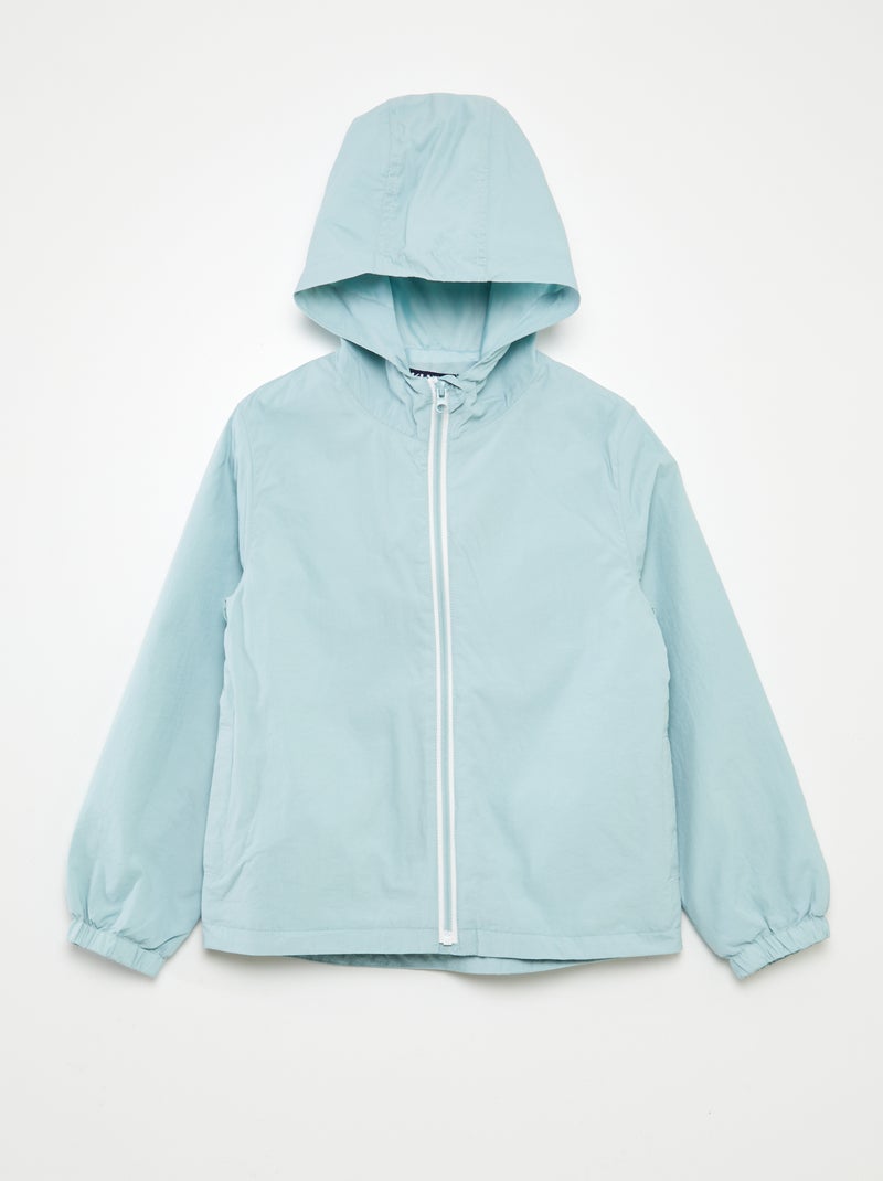 Cortavientos liso AZUL - Kiabi