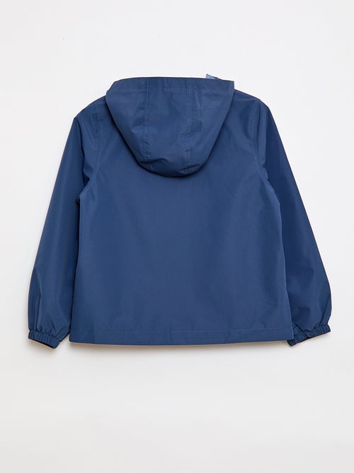 Cortavientos liso con capucha - Colección fácil de poner - Kiabi