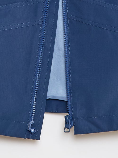 Cortavientos liso con capucha - Colección fácil de poner - Kiabi