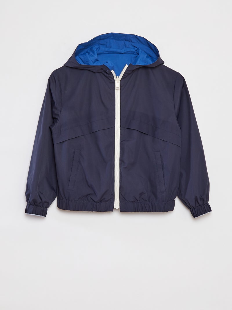 Cortavientos reversible bicolor AZUL - Kiabi