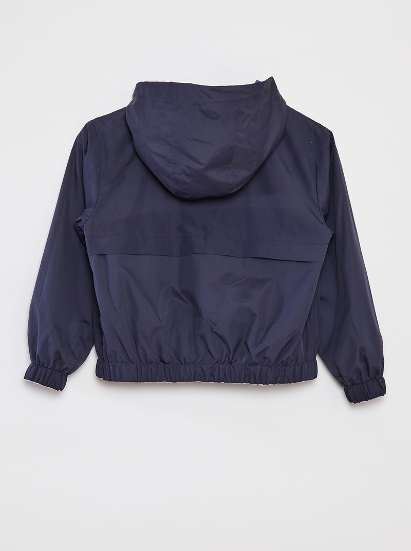 Cortavientos reversible bicolor AZUL - Kiabi