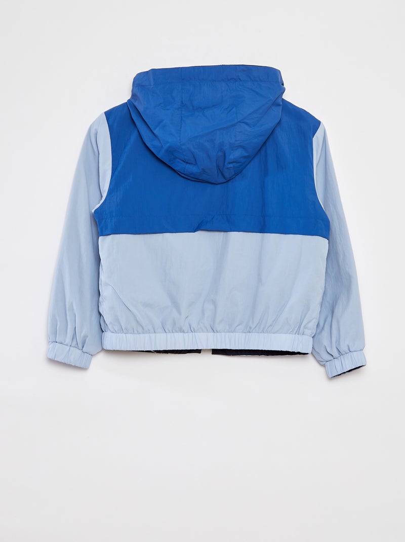 Cortavientos reversible bicolor AZUL - Kiabi