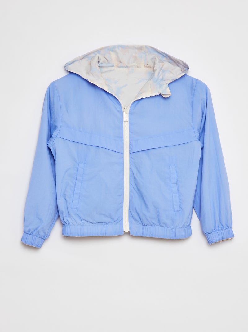 Cortavientos reversible y plegable AZUL - Kiabi
