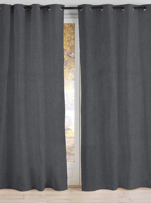 Cortina 100% ocultante unida y colorada - Kiabi