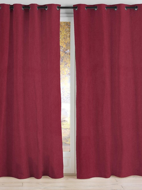 Cortina 100% ocultante unida y colorada - Kiabi