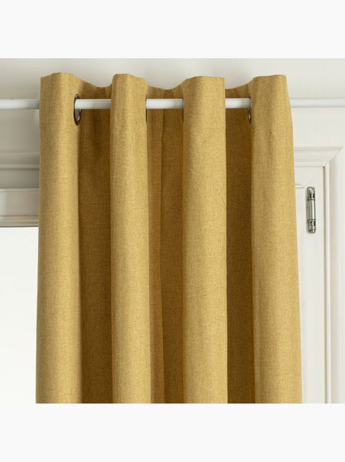 Cortina 100% opaca con revestimiento efecto lino - Kiabi Cortina 100% opaca con revestimiento efecto lino - Kiabi