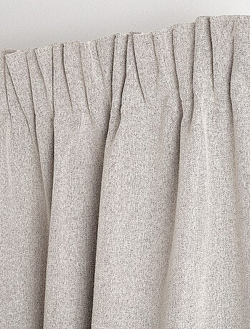 Cortina 100% opaca de doble cara con cinta fruncidora