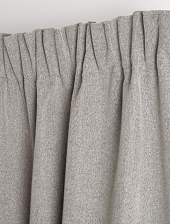 Cortina 100% opaca de doble cara con cinta fruncidora