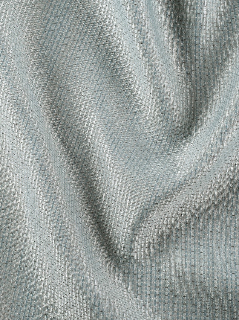 Cortina acústica de algodón y cáñamo – efecto trenzado natural Azul - Kiabi