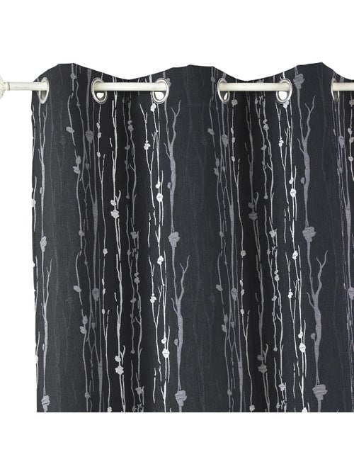 Cortina aislante en jacquard con estampado de raíces - Kiabi Cortina aislante en jacquard con estampado de raíces - Kiabi