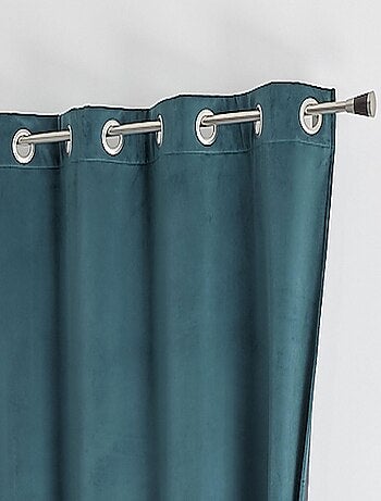 Cortina aislante y opaca de terciopelo con forro polar