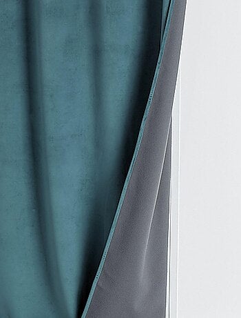 Cortina aislante y opaca de terciopelo con forro polar