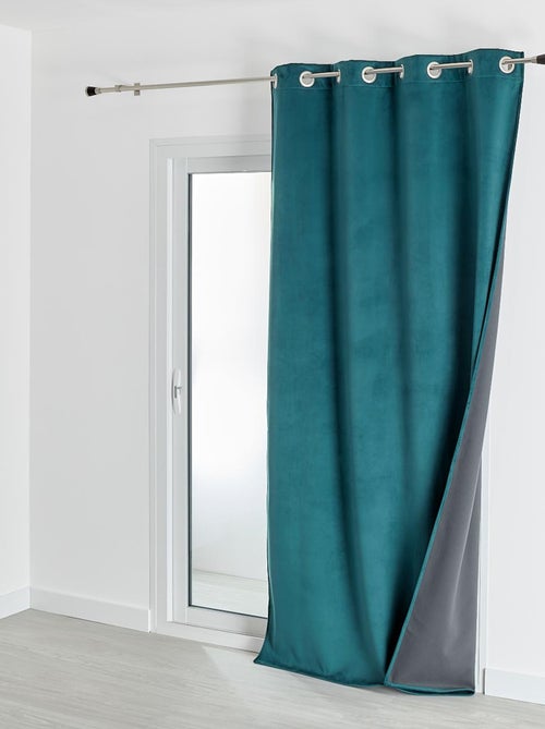 Cortina aislante y opaca de terciopelo con forro polar - Kiabi