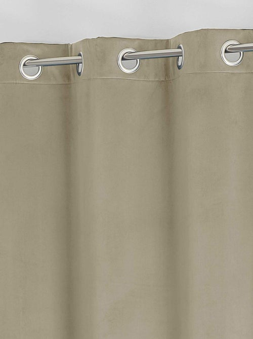 Cortina aislante y opaca de terciopelo con forro polar - Kiabi