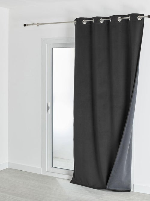 Cortina aislante y opaca de terciopelo con forro polar - Kiabi