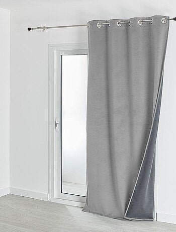 Cortina aislante y opaca de terciopelo con forro polar