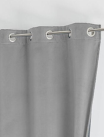 Cortina aislante y opaca de terciopelo con forro polar