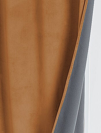 Cortina aislante y opaca de terciopelo con forro polar