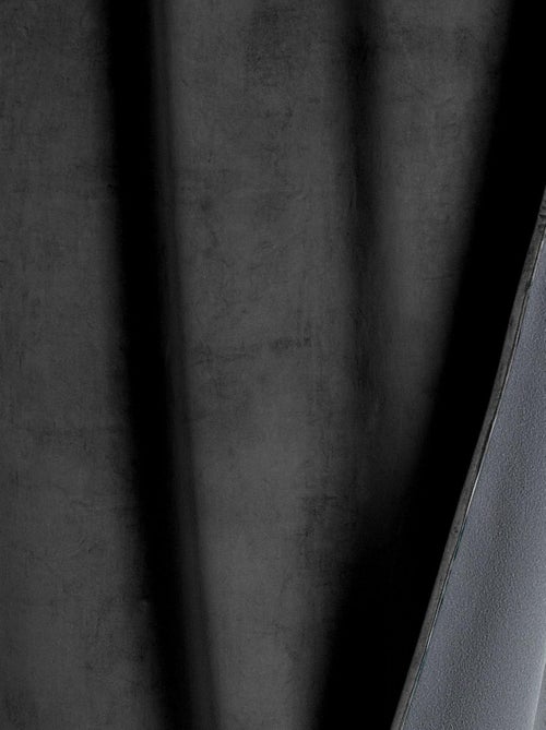 Cortina aislante y opaca de terciopelo con forro polar - Kiabi