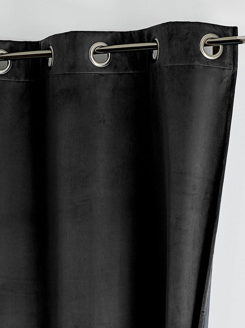 Cortina aislante y opaca de terciopelo con forro polar - Kiabi