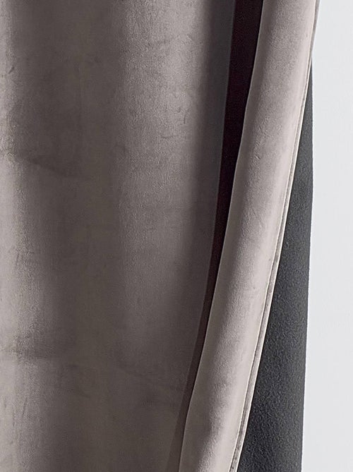 Cortina aislante y opaca de terciopelo con forro polar - Kiabi