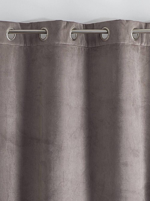 Cortina aislante y opaca de terciopelo con forro polar - Kiabi