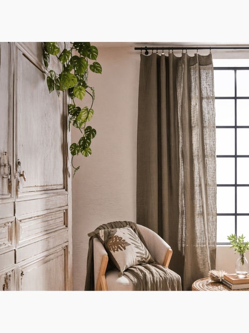 Cortina ajustable de gasa de algodón con acabado de abejorro - Kiabi