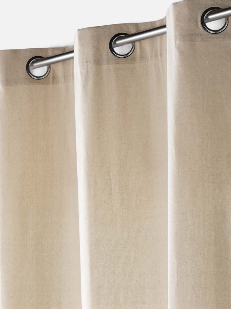 Cortina al bies negra de polialgodón Crudo - Kiabi