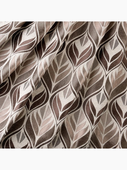 Cortina art déco efecto terciopelo con ojales - Kiabi