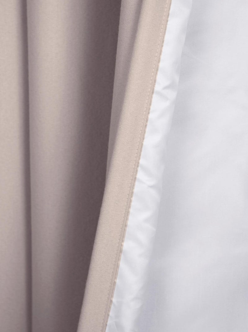 Cortina aspecto franela opaca MOONDREAM Beige - Kiabi