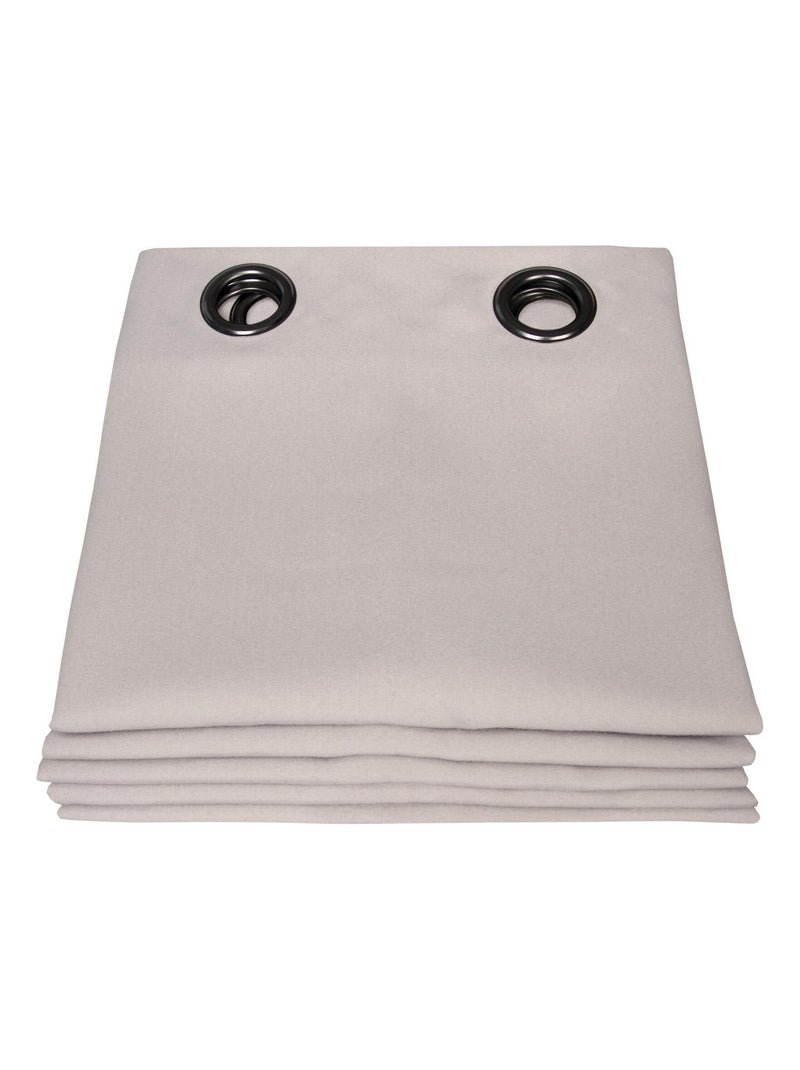 Cortina aspecto franela opaca MOONDREAM Beige - Kiabi