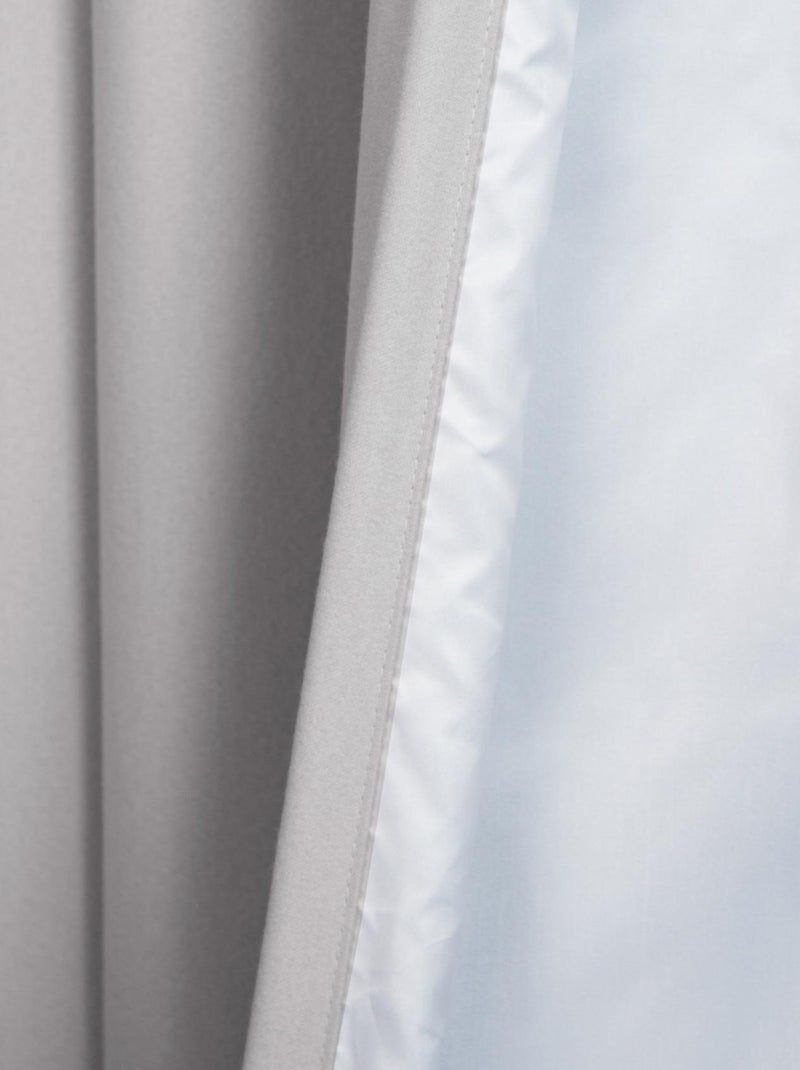 Cortina aspecto franela opaca MOONDREAM Gris oscuro - Kiabi