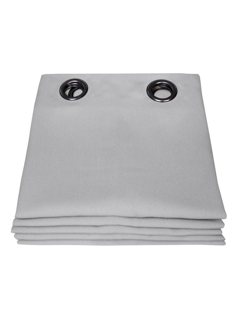 Cortina aspecto franela opaca MOONDREAM Gris oscuro - Kiabi