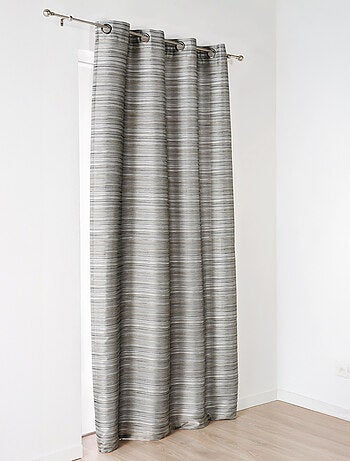 Cortina aspecto shantung con ollaos