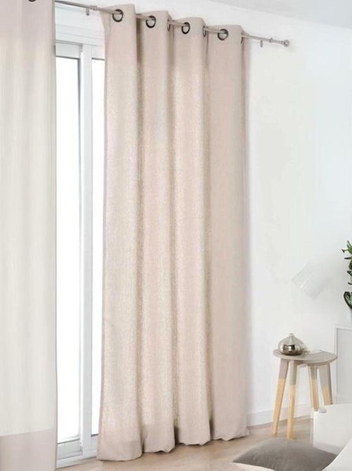 Cortina “auténtica” 100% lino - Kiabi