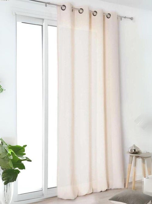 Cortina “auténtica” 100% lino - Kiabi