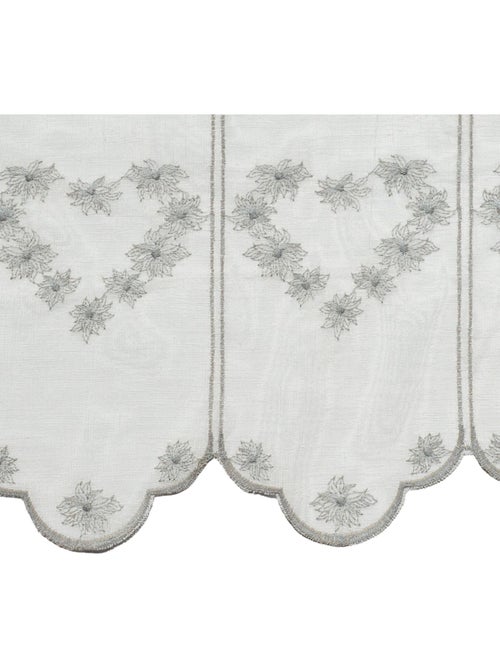 Cortina bordada con motivos de corazones - Kiabi Cortina bordada con motivos de corazones - Kiabi