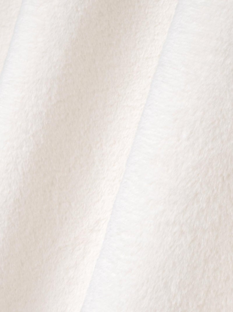 Cortina cocooning de imitación de piel Blanco - Kiabi
