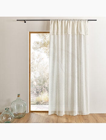 Cortina colgante 3 en 1 con cenefa