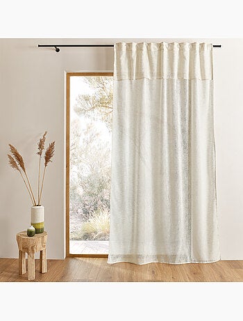 Cortina colgante 3 en 1 con cenefa LUZ