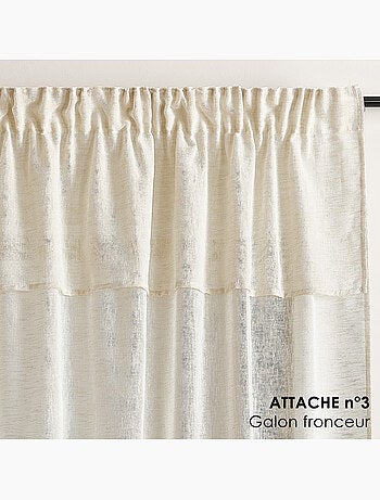 Cortina colgante 3 en 1 con cenefa LUZ